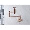 Kingston Brass KS810ZXAC Millennium Wall Mount Pot Filler Kitchen Faucet, Copper KS810ZXAC - alternate 5